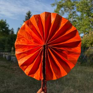 Diarra | L'�ventail en wax orange