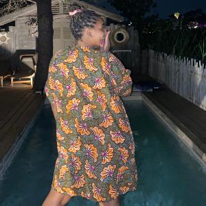 Sawadogo | La veste sans manche en WAX 