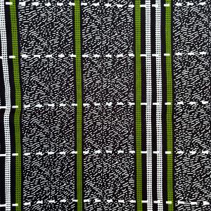 ãbse | Le tissu en wax noir et vert