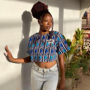 Niangoloko | Le haut crop-top en WAX 