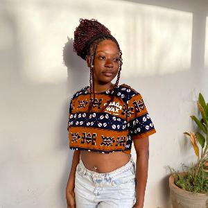 Gaoua | Le haut crop-top en WAX 